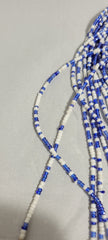 Blue and White  Waist Beads