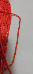 Chili Red with Gold Waist Beads