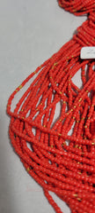 Chili Red with Gold Waist Beads