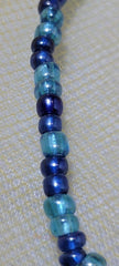 Deep Blue and Sky Blue Waist Beads