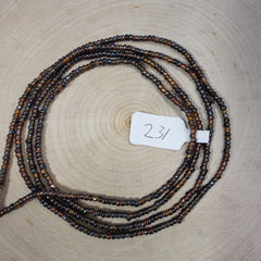 Deep Mixed Brown Toned Waist Beads