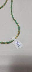 Green and Gold Waist Beads