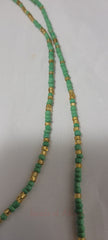 Green and Gold Waist Beads