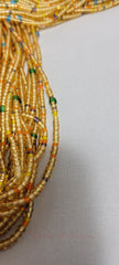Light Gold with Mixed Color Waist Beads