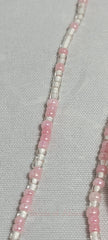 Light Pink Crystal Clear Waist Beads