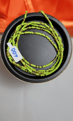 Green and Gold Waist Beads - Beads Of Africa