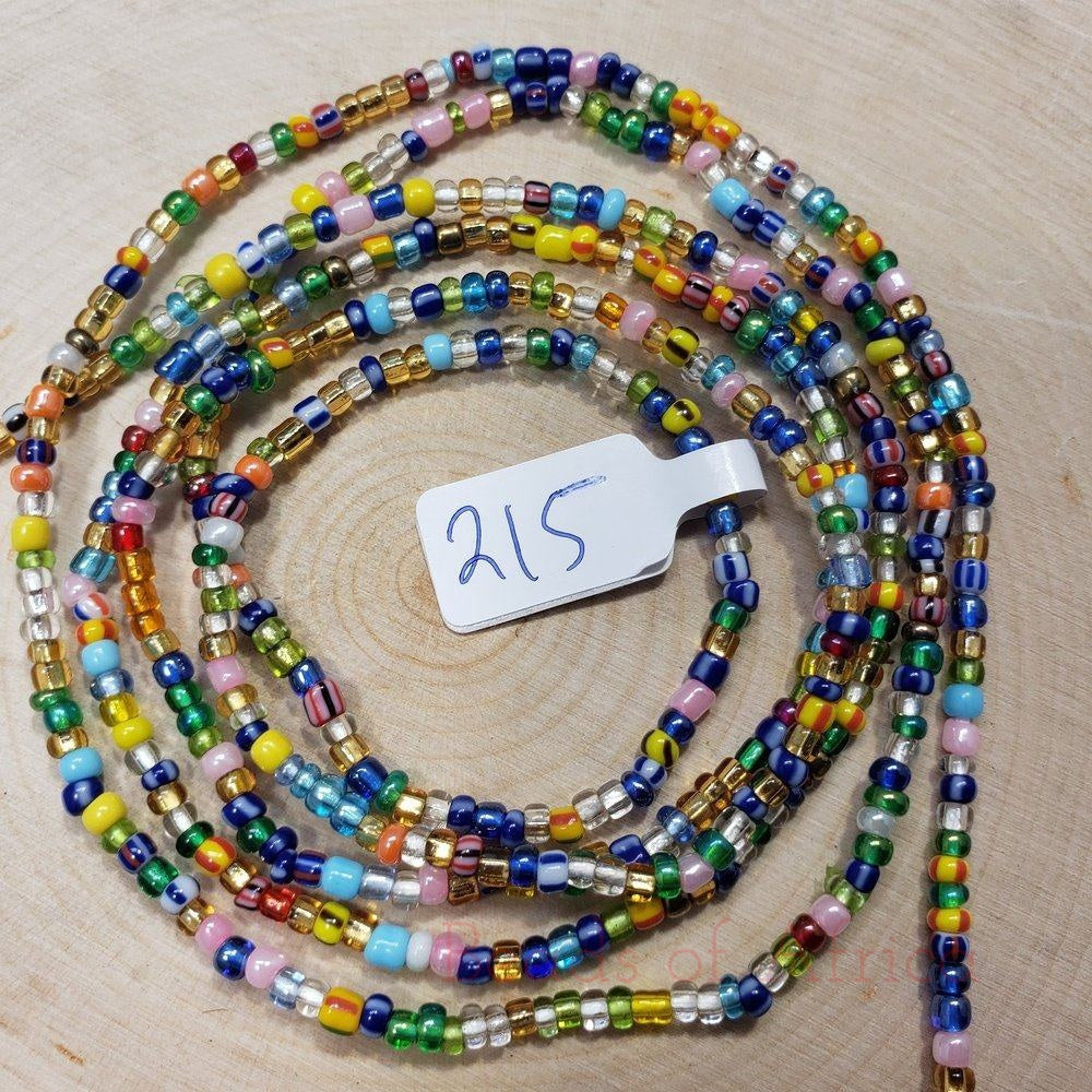Multicolor Shiny Waist Beads