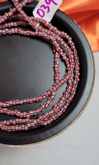 Red, Black & White Step Beads - Beads Of Africa