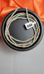 Red, Green & White Waist Beads - Beads Of Africa