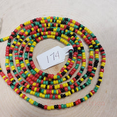 Round Multi Color Mixed Waist Beads
