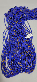 Royal Blue and Golden Waist Beads