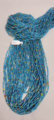 Shiny Blue with Mixed Color Waist Beads