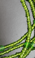 Shiny Green Waist Beads - Beads Of Africa