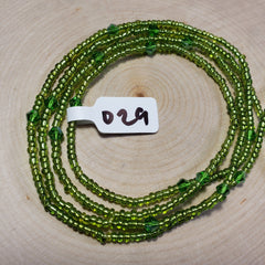 Shiny Green Waist Beads