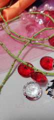 Shiny Lime Green with Mixed Color Waist Beads