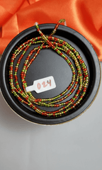 Red & Green Shiny Beads - Beads Of Africa