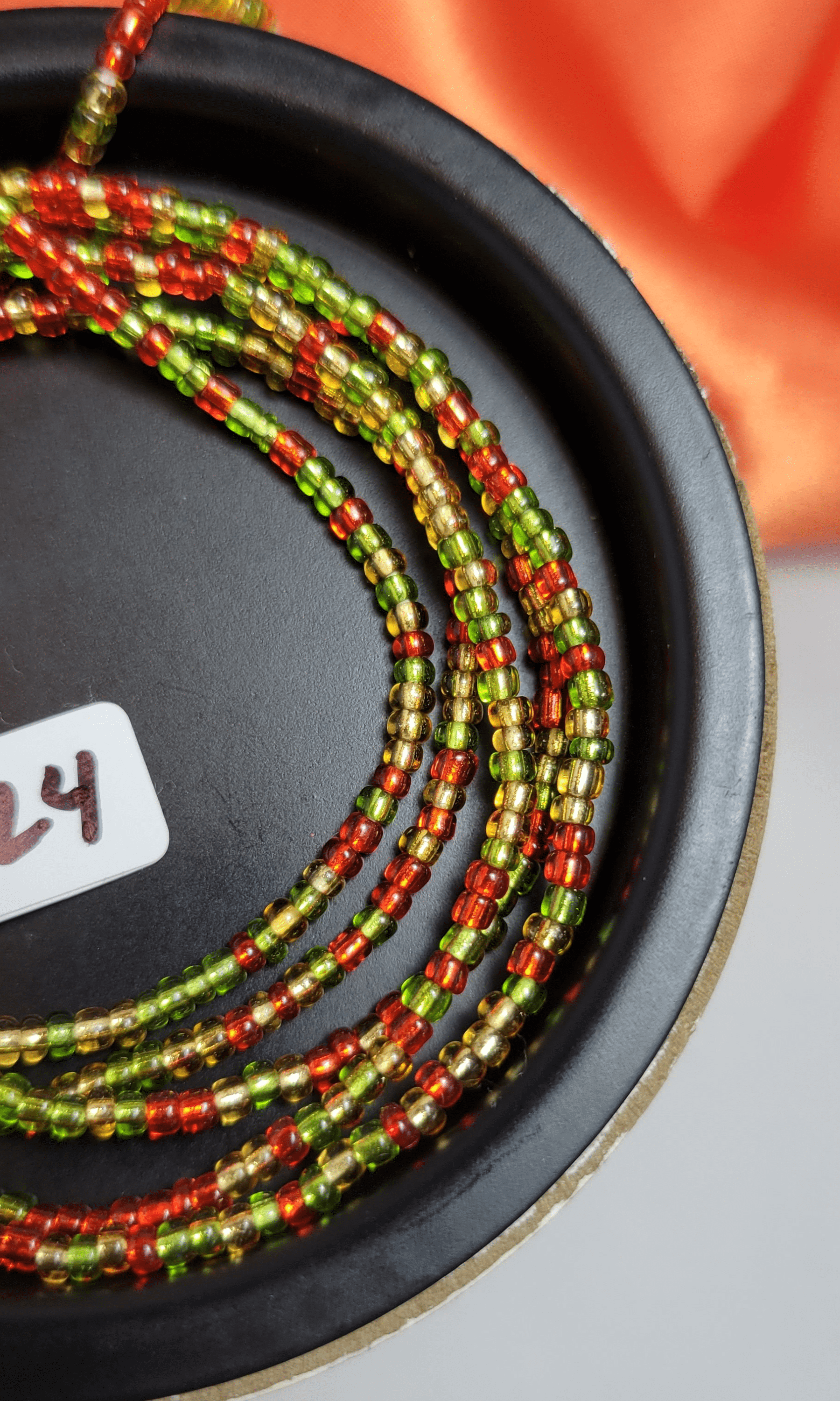 Red & Green Shiny Beads - Beads Of Africa