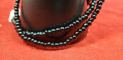 All-Black Thick Waist Beads - Beads Of Africa