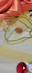 Solid Crystal Shiny Green Waist Beads