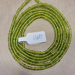 Solid Crystal Shiny Green Waist Beads