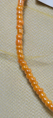 Solid Orange Shiny Waist Beads
