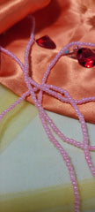 Solid Soft Pink Shiny Waist Beads