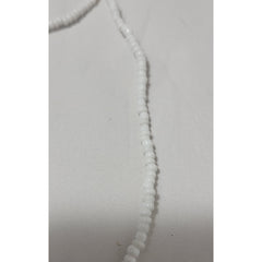Solid White Thick Waist Beads