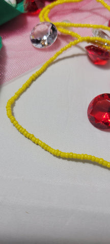 Solid Yellow Waist Beads