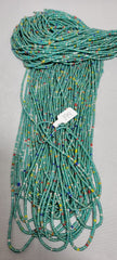 Teal with Multicolor Shiny Waist Beads