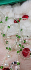 Tubular Green Gems Glow In The Dark Waist Beads