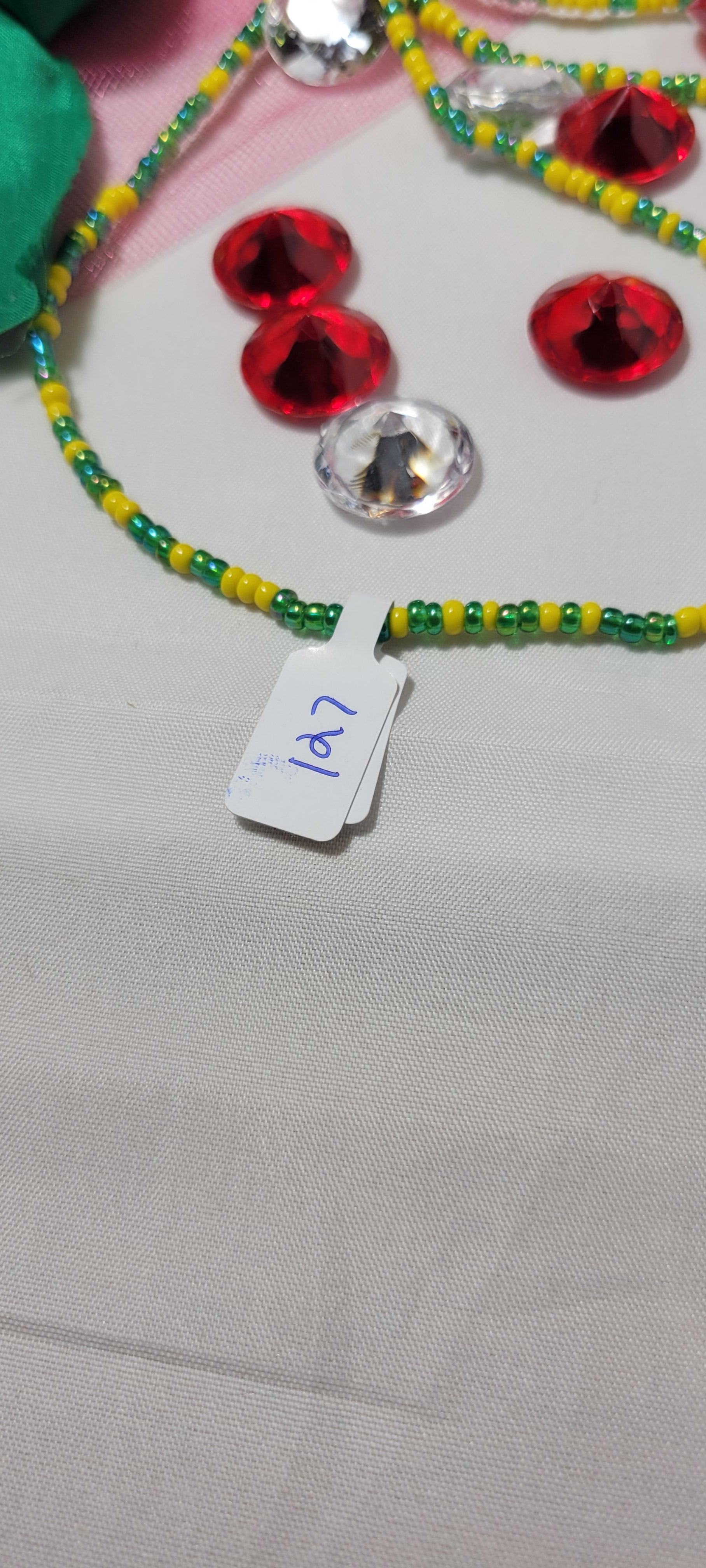 Yellow and Green Waist Beads