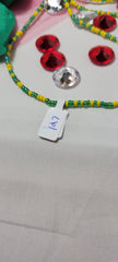 Yellow and Green Waist Beads