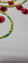 Yellow and Green Waist Beads