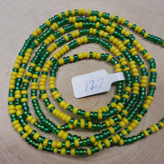 Yellow and Green Waist Beads