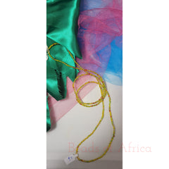 Yellow , Lime Green With Red Waist Beads